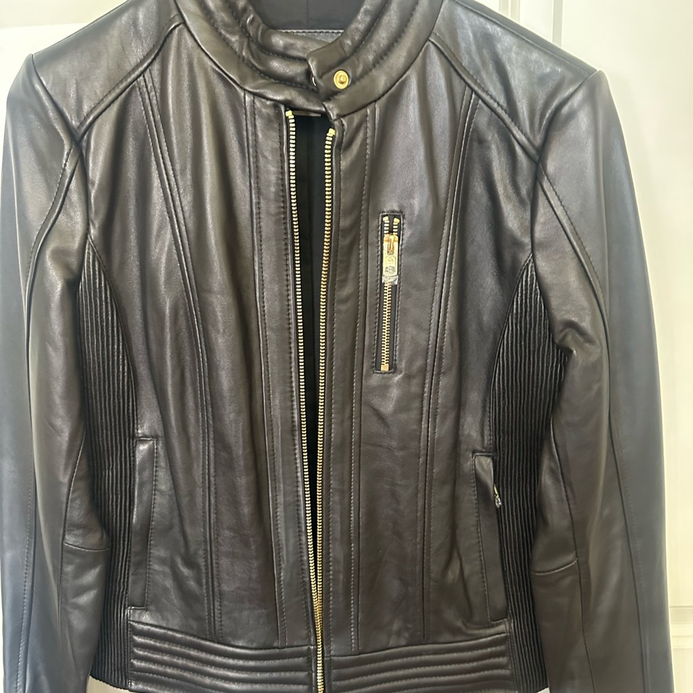 Michael Kors Black Leather Jacket